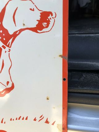 Vintage Metal Denny’s Dog Food Sign Feed Seed 7