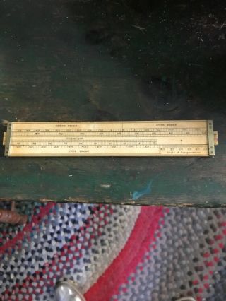 Rare Alcohol Proofing Slide Rule From Dring And Fage London
