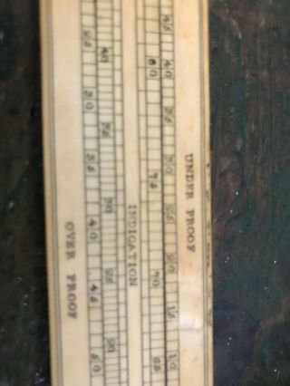 Rare ALCOHOL PROOFING Slide Rule From DRING And FAGE London 2