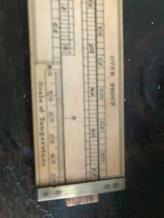 Rare ALCOHOL PROOFING Slide Rule From DRING And FAGE London 3