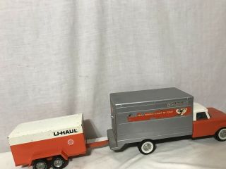 Vintage Nylint Toy Uhaul Truck And Trailer