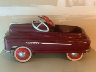 Vintage 1950’s Murray Comet V12 Full Size Pedal Car Paint EXC NR 7