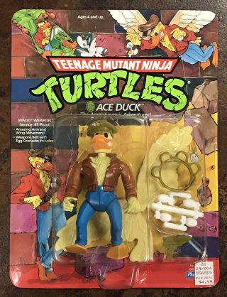 Vintage Tmnt Ace Duck 14 - Back Unpunched 1989 Teenage Mutant Ninja Turtles Rare