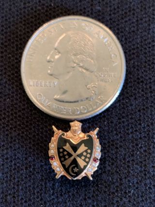 Vintage Demolay Sweetheart Pin - 10k Gold.  Given By My Father To My Mother.