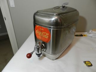 Vintage Outboard Coca - Cola Soda Dispenser - Stainless - Vintage Drive - In Theater