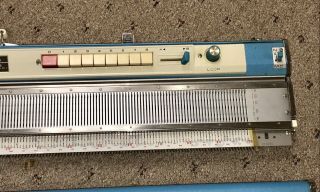 Vintage Brother Profile KH - 588 Knitting Machine Tools Accessories Blue Case 4