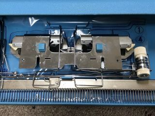 Vintage Brother Profile KH - 588 Knitting Machine Tools Accessories Blue Case 6