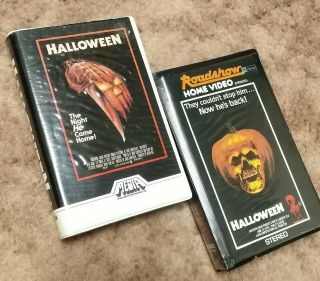 Halloween Vhs Rare Media Home Silver Label 1982 Clam Shell Plus Halloween 2