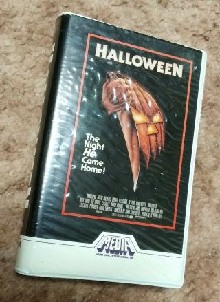 Halloween VHS RARE Media Home Silver Label 1982 Clam Shell Plus Halloween 2 2