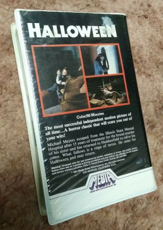 Halloween VHS RARE Media Home Silver Label 1982 Clam Shell Plus Halloween 2 4