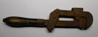 Vintage Walworth 12 Inch Pipe Wrench Rare Adjusting Knob Made In Boston Usa