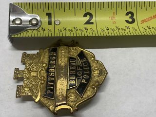 Obsolete RARE 1930 ' s Pittsburgh PA Bureau of Police Detective Style Badge 6