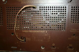 SABA FREUDENSTADT 8,  german vintage tube radio,  built 1957,  restored 11