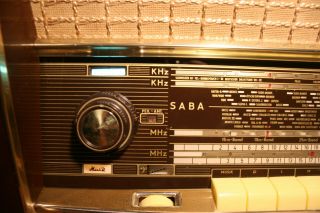 SABA FREUDENSTADT 8,  german vintage tube radio,  built 1957,  restored 5
