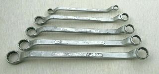 5 Vintage Craftsman Ci Deep Offset 12 Pt Box End Wrenches