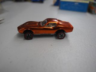 Vintage Hot Wheels Redlines Unrestored Custom Corvette Orange