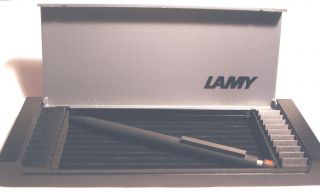 Rare Vintage Lamy Black Tri - Color Ball Point Pen Gravity Operated Germany