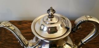 Silverplate Vintage Coffee Tea Set Reed & Barton Regent 5600 Sugar Bowl Creamer 3