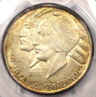1936 - D Arkansas Half Dollar 50c - Pcgs Ms66 - Rare In Ms66 Grade - $450 Value