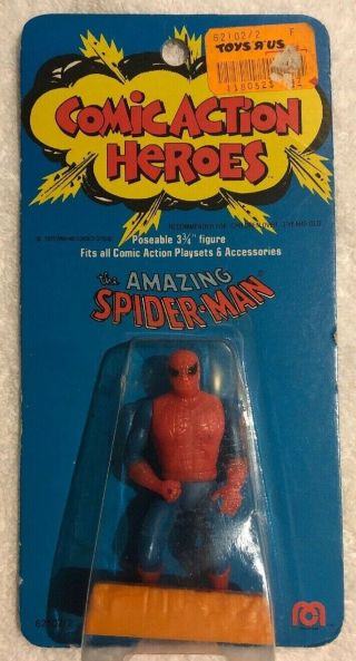 Vintage 1975 Mego Comic Action Heroes Dc Comics 3 3/4 Af The Spider - Man