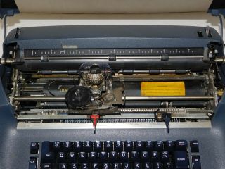 Vtg 1960 ' s IBM Selectric I Blue Electric Ball Typewriter Retro Modern Keyboard 3