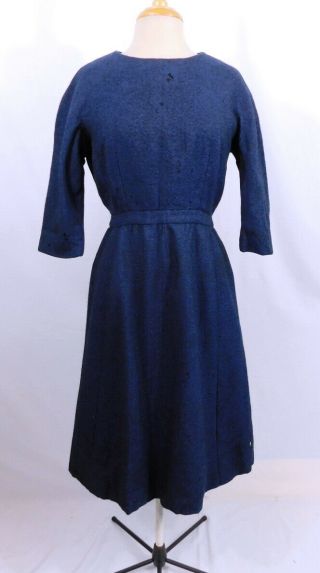 1950s Christian Dior Numbered Couture Autumn 1959 Yves Saint Laurent Wool Dress