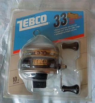 Vintage In Package Zebco 33 Freshwater Spincast Reel Made In The Usa 1986
