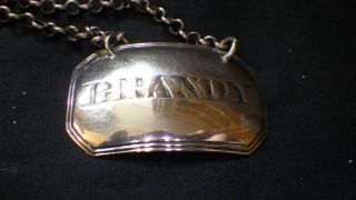 A William Iv Rectangular Silver Brandy Wine Decanter Label 1836