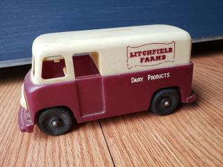 Vintage Dairy Van Bank Truck Litchfield Farms
