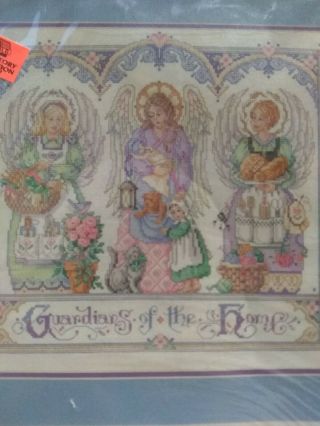Vintage 1996 Bucilla counted cross stitch kit,  guardians of the home,  41539 2