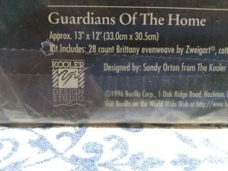 Vintage 1996 Bucilla counted cross stitch kit,  guardians of the home,  41539 7