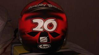 Heikki Kovalainen 1/2 Caterham Angry Birds helmet 2012 Rare 5