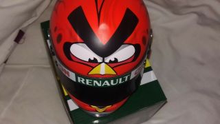 Heikki Kovalainen 1/2 Caterham Angry Birds helmet 2012 Rare 7