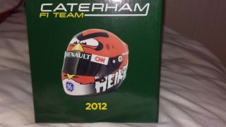 Heikki Kovalainen 1/2 Caterham Angry Birds helmet 2012 Rare 9