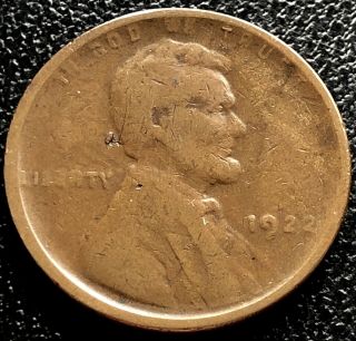 1922 No D Wheat Cent Rare Error Lincoln Penny 1c Denver 15562