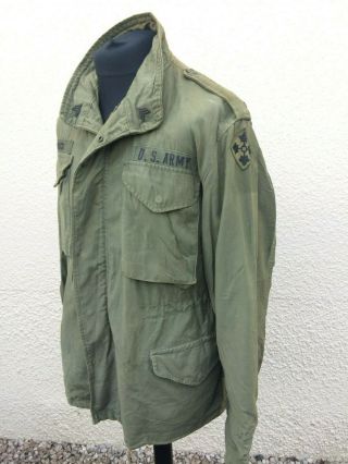 Vintage U.  S Army Vietnam Military M - 65 Field Coat Jacket Medium Regular Festival
