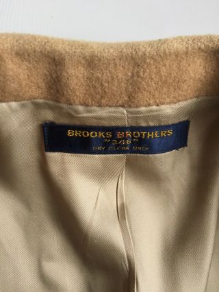 Vintage Brooks Brothers Camelhair Sport Coat 38S 7