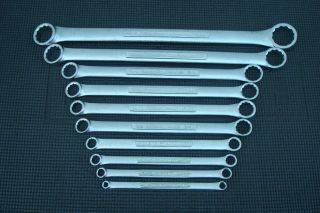 Nos Vintage Craftsman - V - Series Double Box End Wrench Set Sae 1/4 " To 1 - 1/4 "