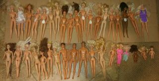 Vtg 1966,  Mattel Barbie And Friends Dolls,  Parts & Tons Of Clothing Vintage