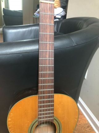 Vintage Yamaha No.  60 Nippon Gakki Acoustic 6 String Guitar Estate Find 4