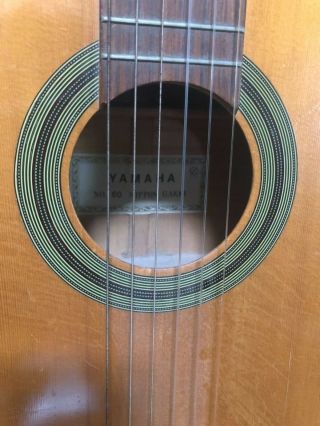 Vintage Yamaha No.  60 Nippon Gakki Acoustic 6 String Guitar Estate Find 5