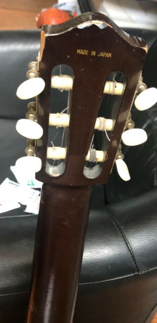 Vintage Yamaha No.  60 Nippon Gakki Acoustic 6 String Guitar Estate Find 7