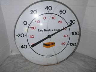 Vintage Collectible Kodak 18 " Round Thermometer