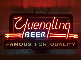 Vintage 2003 Yuengling Beer Neon Sign,  Famous For Quality,  32 X 17,  Pottsville,  Pa