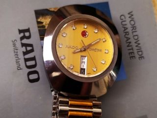 A Vintage Rado Diastar Automatic Men Wrist Watch With Box