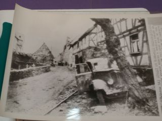 Wwii Ap Wire Photo Wrecked Truck On Street Rheinbreitbach Germany 3/14/45 Ds796