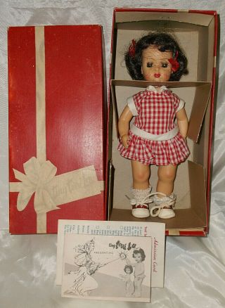 Darling 1950s Near Tiny Terri Lee Doll In Tagged Clothing
