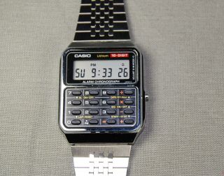 Vintage Casio Ca - 601 10 - Digit Calculator Watch