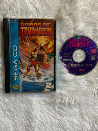 Lords Of Thunder Sega Cd Shmup Rare Htf Cib Complete