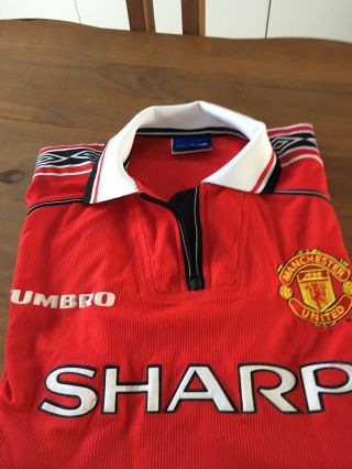 Vintage Man Utd Shirt 1994 - 95 Mens Large 2